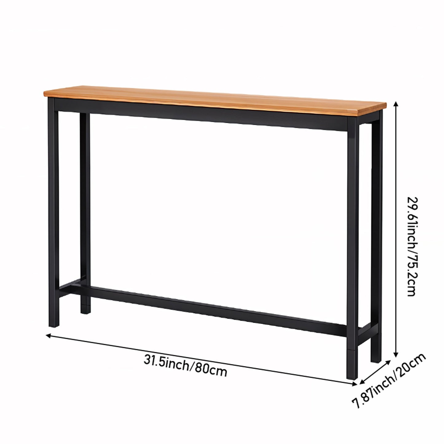 Single-Tier Narrow Console Table