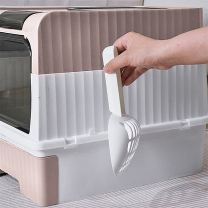 Fully Enclosed Cat Litter Box with UV Sterilization