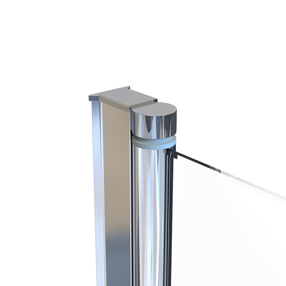 180 Degree Rotation Over Bath Shower Screen With Handle