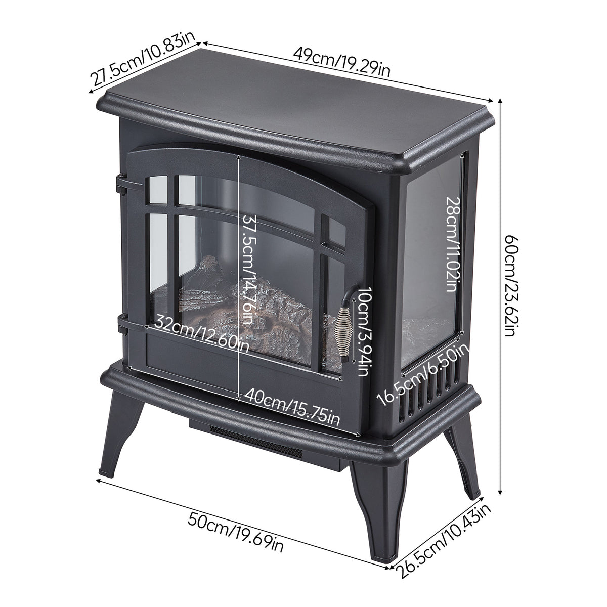Freestanding Electric Fireplace Stove