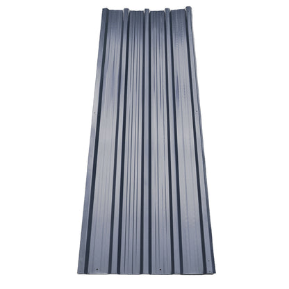 Set of 12 Steel Corrugated Panels