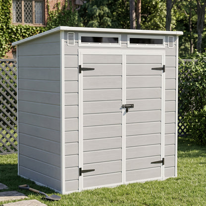 6 x 4FT Outdoor Garden Pent Roof Tool Storage Shed