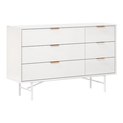 6-Tier Bedroom Striped Storage Cabinet,