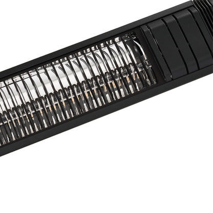 2000W Wall-Mounted Infrared Patio Heater with 9 Temperature Settings & 24H Timer