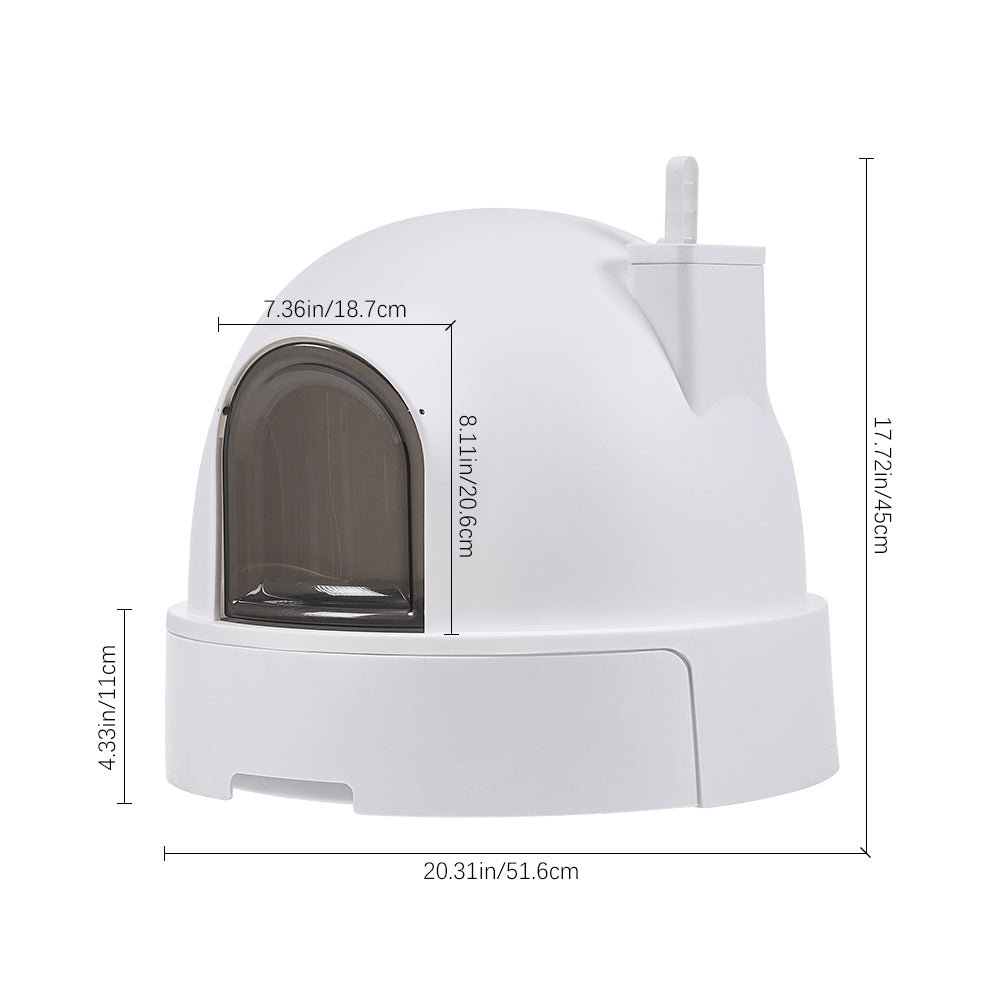 Large Enclosed Cat Litter Box