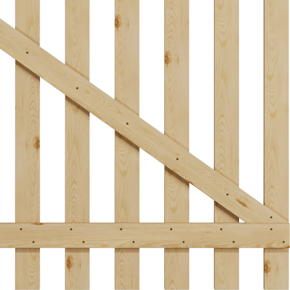 120x120cm Outdoor Wooden Garden Gate Fence Door