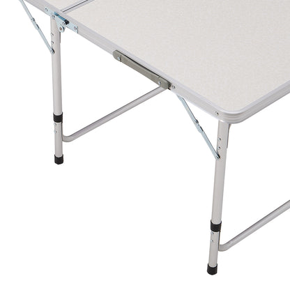 Folding Picnic Table Set with 6 Stools