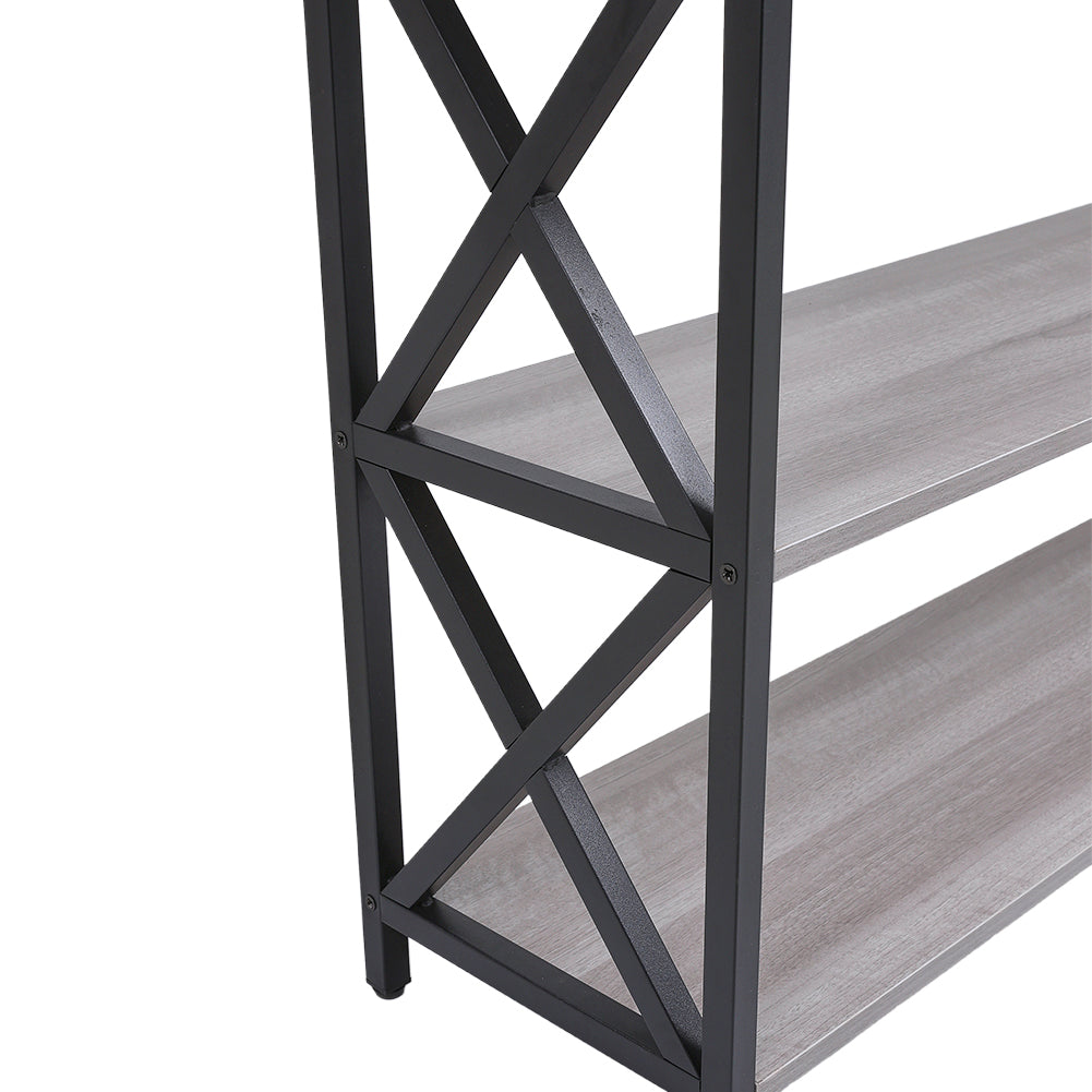 Narrow Wooden Console Table with Drawers