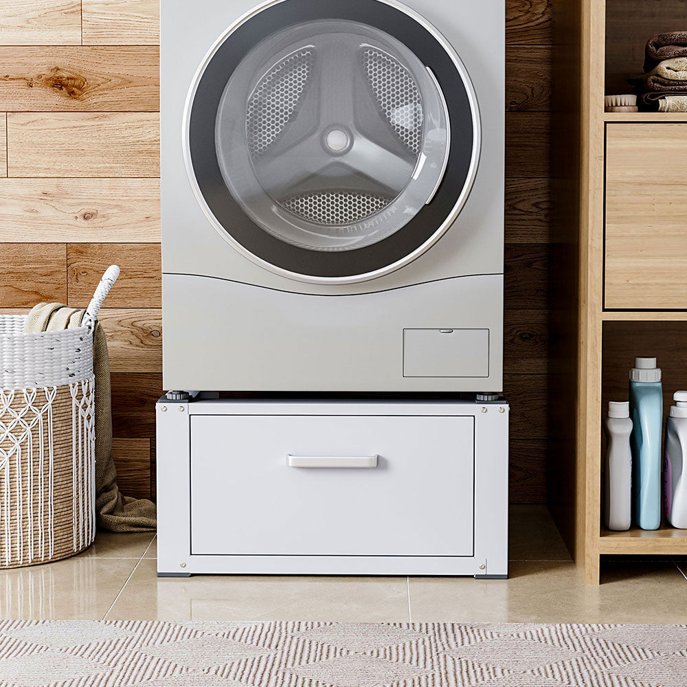 Washing Machine Dryer Pedestal with Drawer