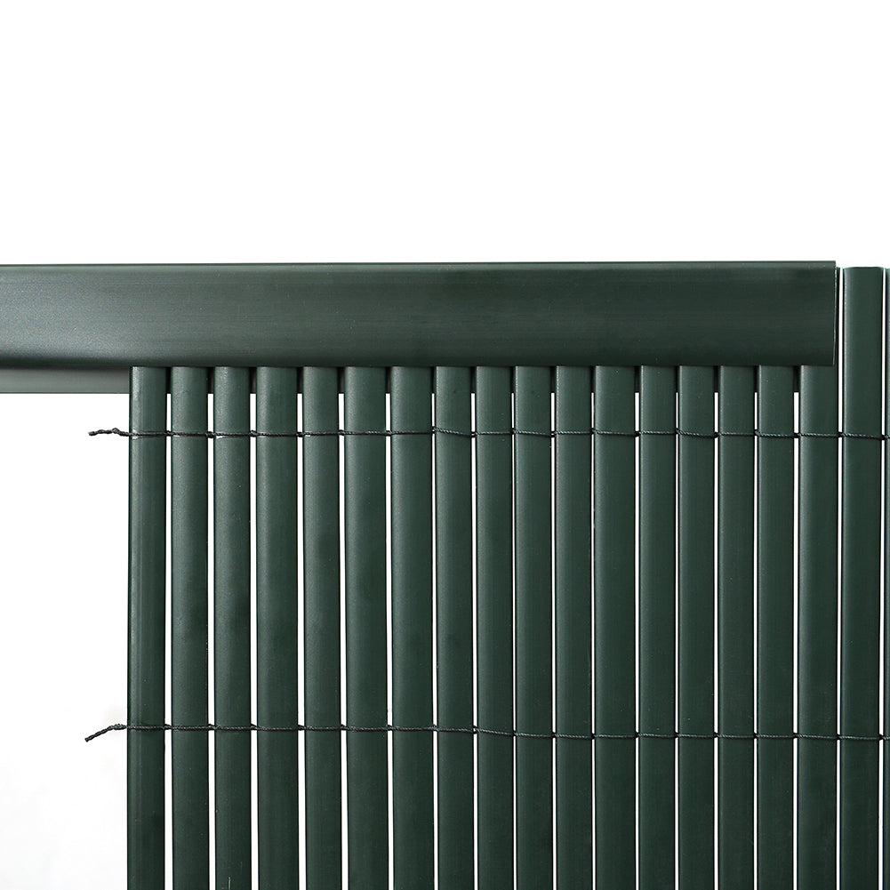 Garden Fence PVC Privacy Screen Panel Slat Strips Fixing Clip 1M