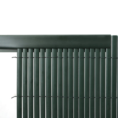 Garden Fence PVC Privacy Screen Panel Slat Strips Fixing Clip 1M