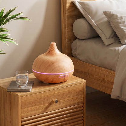 Wood Grain Ultrasonic Essential Oil Diffuser