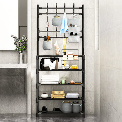 Entryway 4 Tier Shoe Rack with Coat Hanger