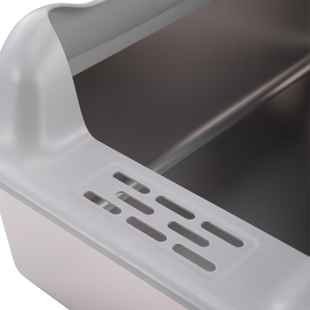 Large Stainless Steel Cat Litter Box