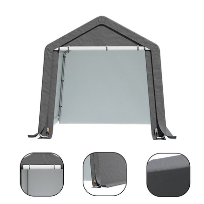 8 x 8 ft Garden Storage Shelter with Galvanised Steel Frame