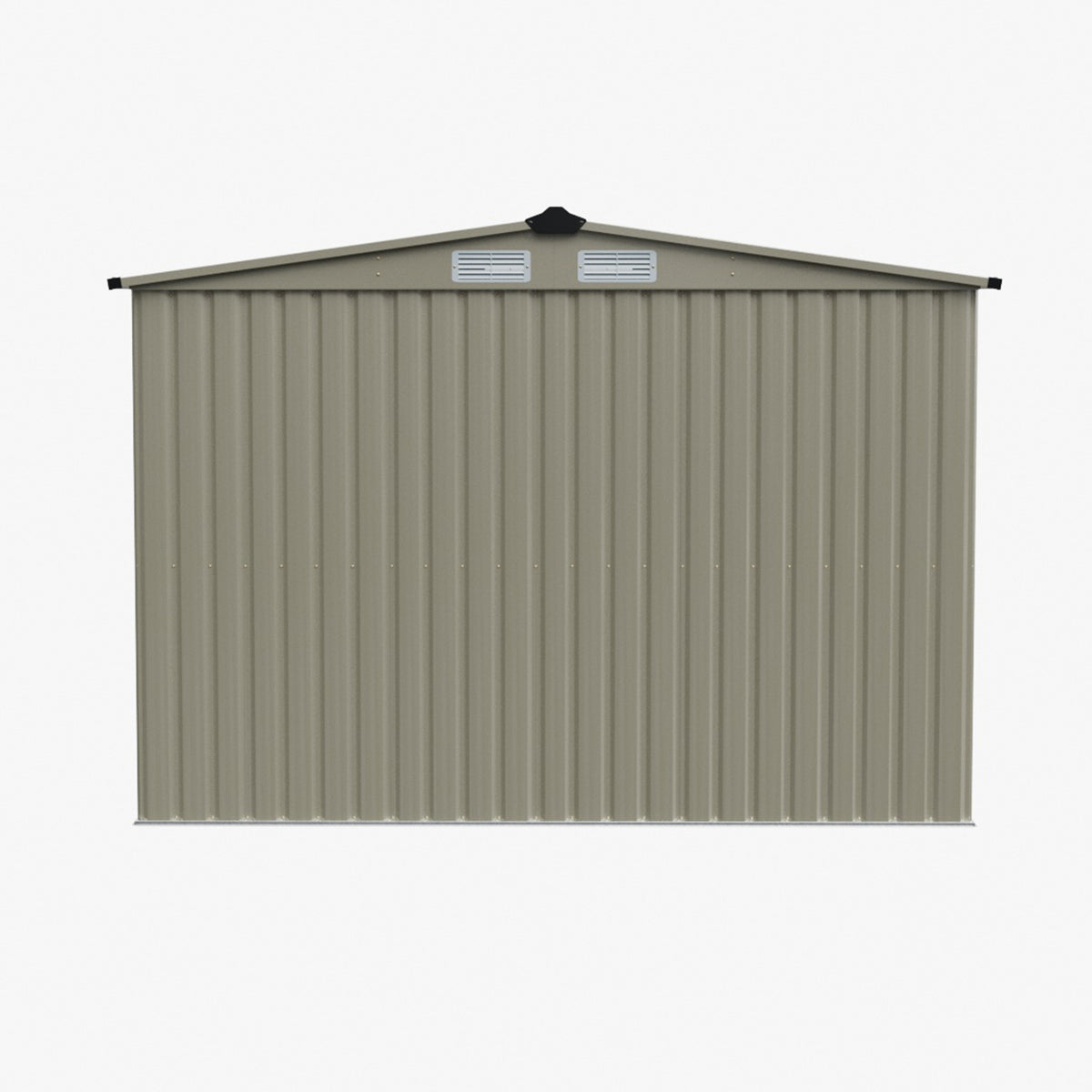 8 x 6 ft Metal Garden Storage Shed with Apex Roof & Double Doors