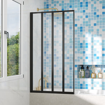 4 Panel Folding Over Bath Shower Screen
