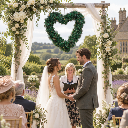 Artificial Heart-shaped Door Hanging Garland Wedding Decoration