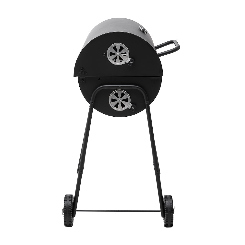 Outdoor Garden Charcoal Smoker BBQ Grill with Wheels