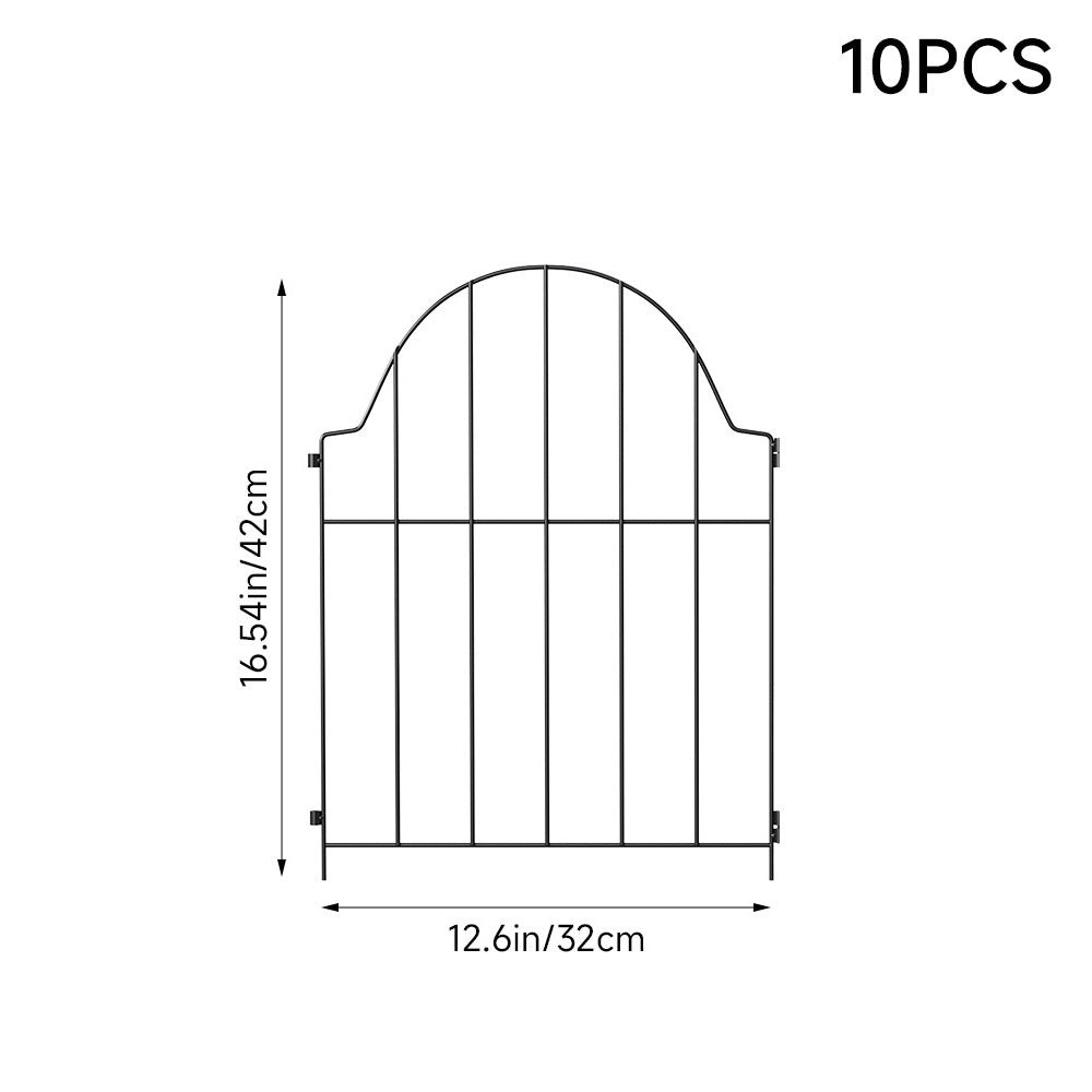 10Pcs Metal Garden Fences