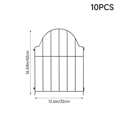 10Pcs Metal Garden Fences