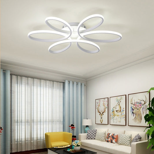 Modern Acrylic Light-adjusted Petal LED Semi Ceiling Light