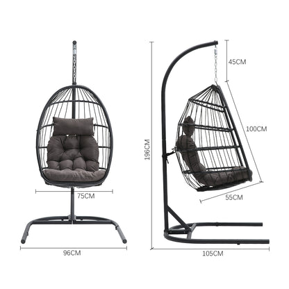 Outdoor Hanging Egg-Shaped Chair