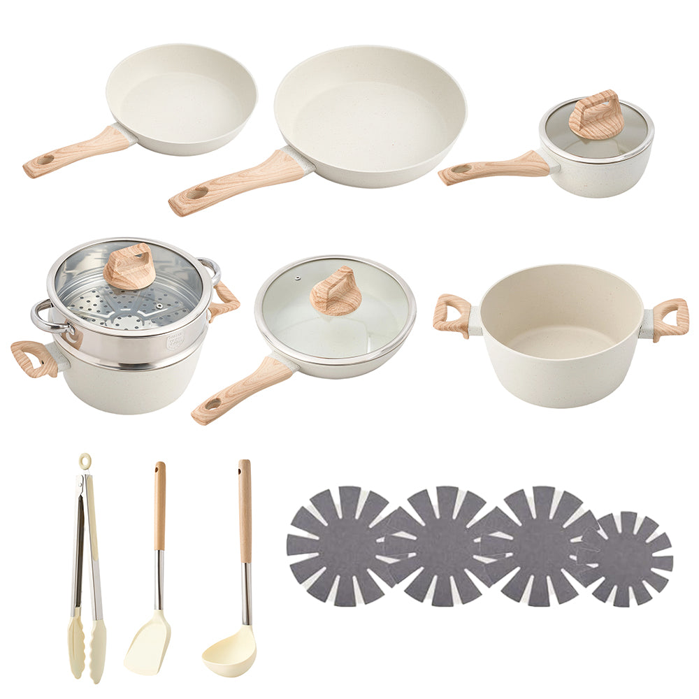 17Pcs Nonstick Cookware Set