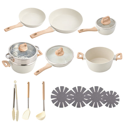 17Pcs Nonstick Cookware Set