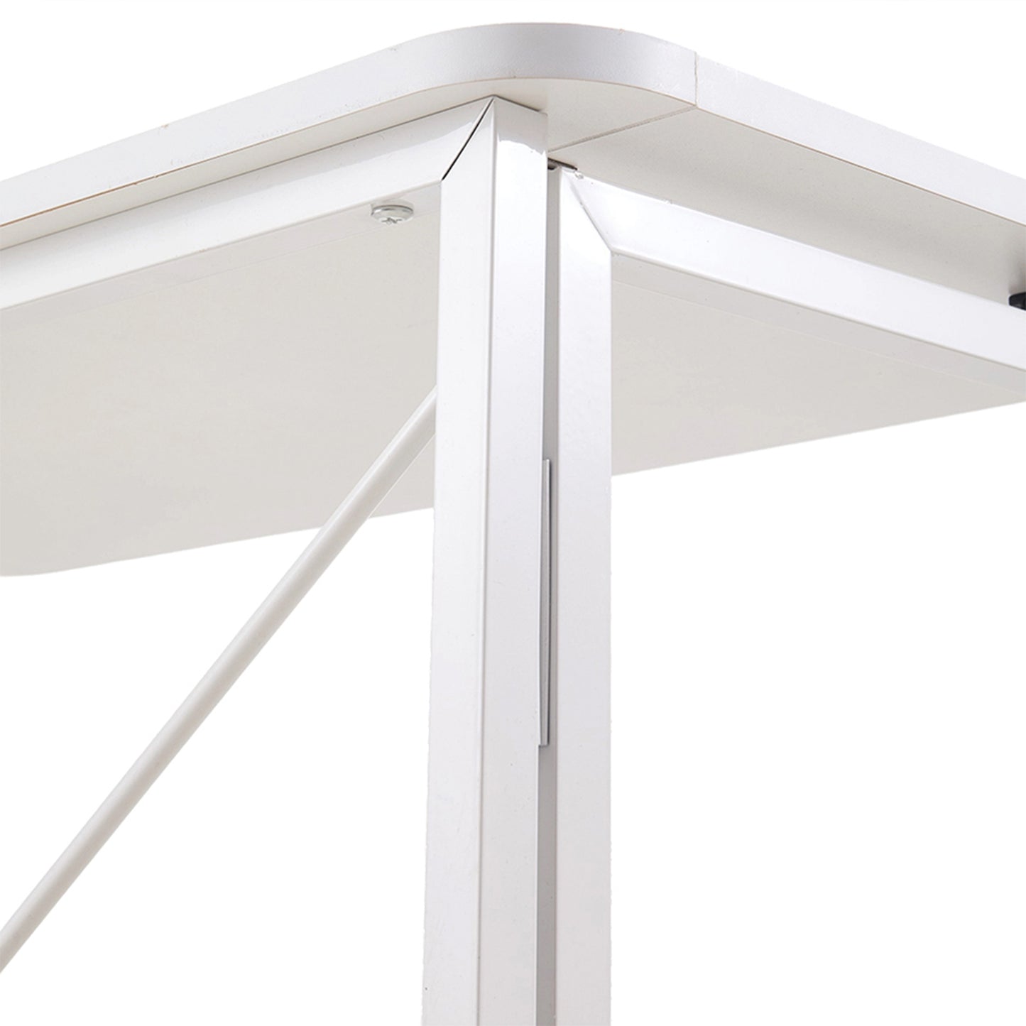 Folding Office Desk with Casters