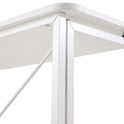 Folding Office Desk with Casters