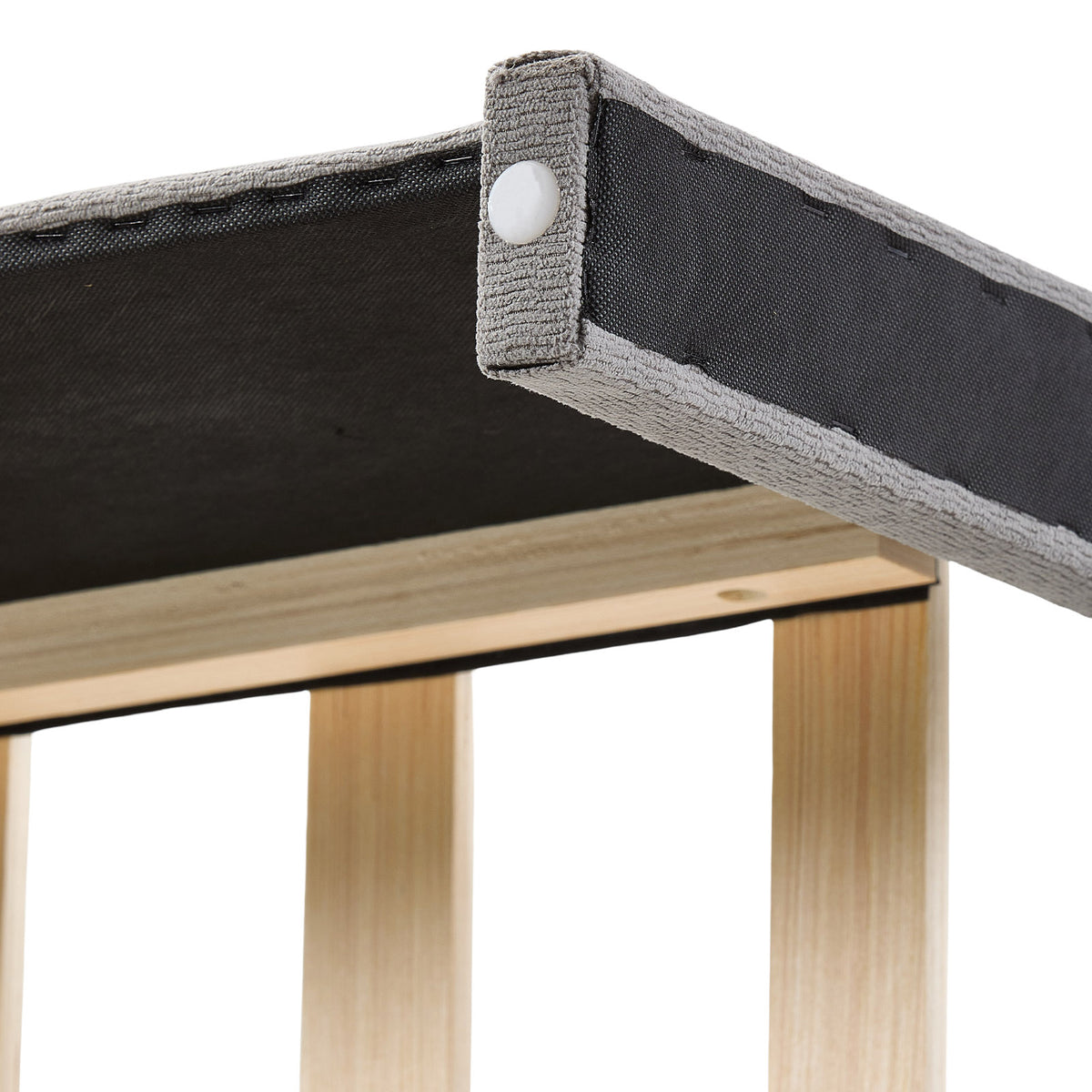 Double Upholstered Bed Frame with 2 Drawers