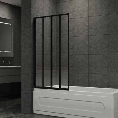 4 Panel Folding Over Bath Shower Screen