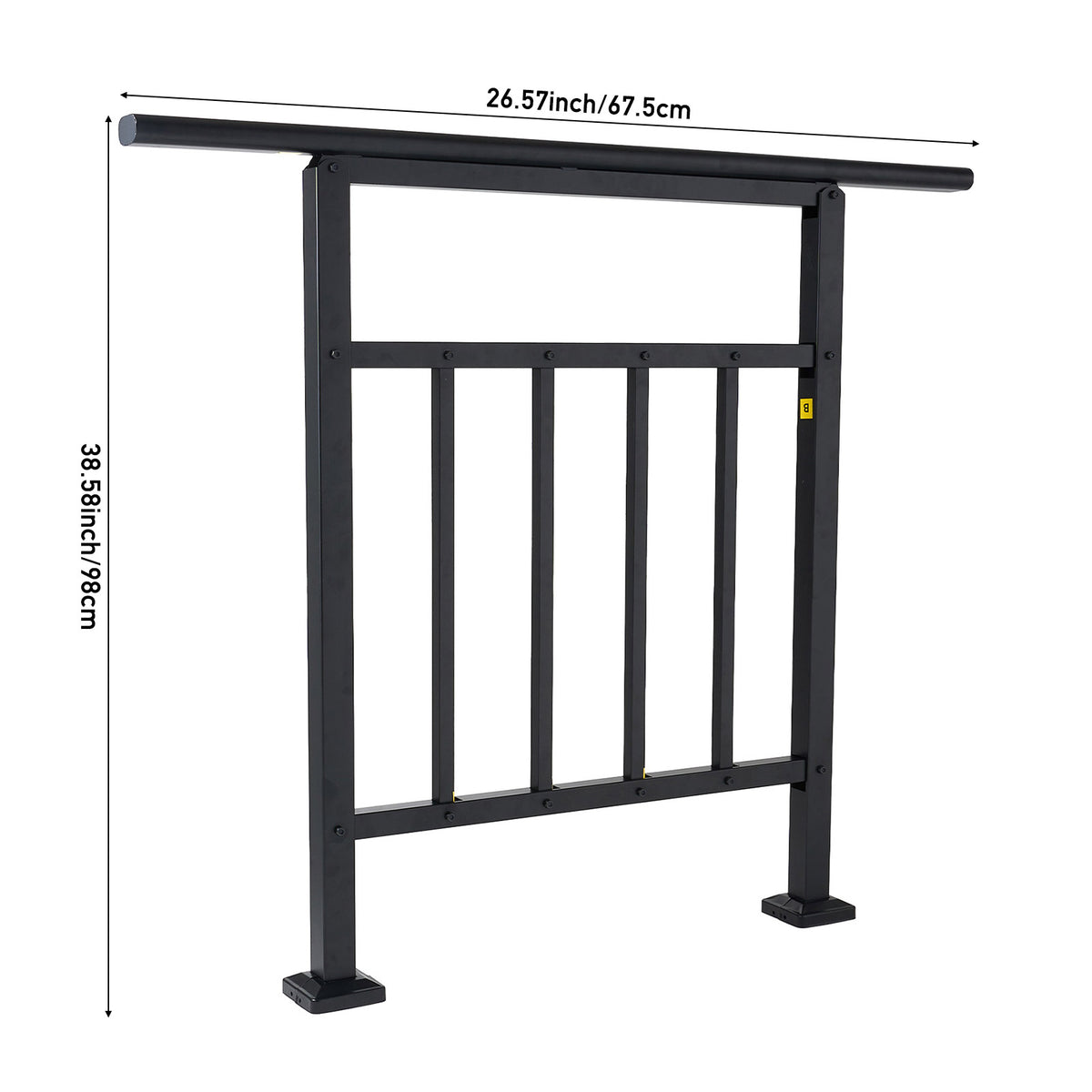 Adjustable Galvanised Steel Stair Handrail