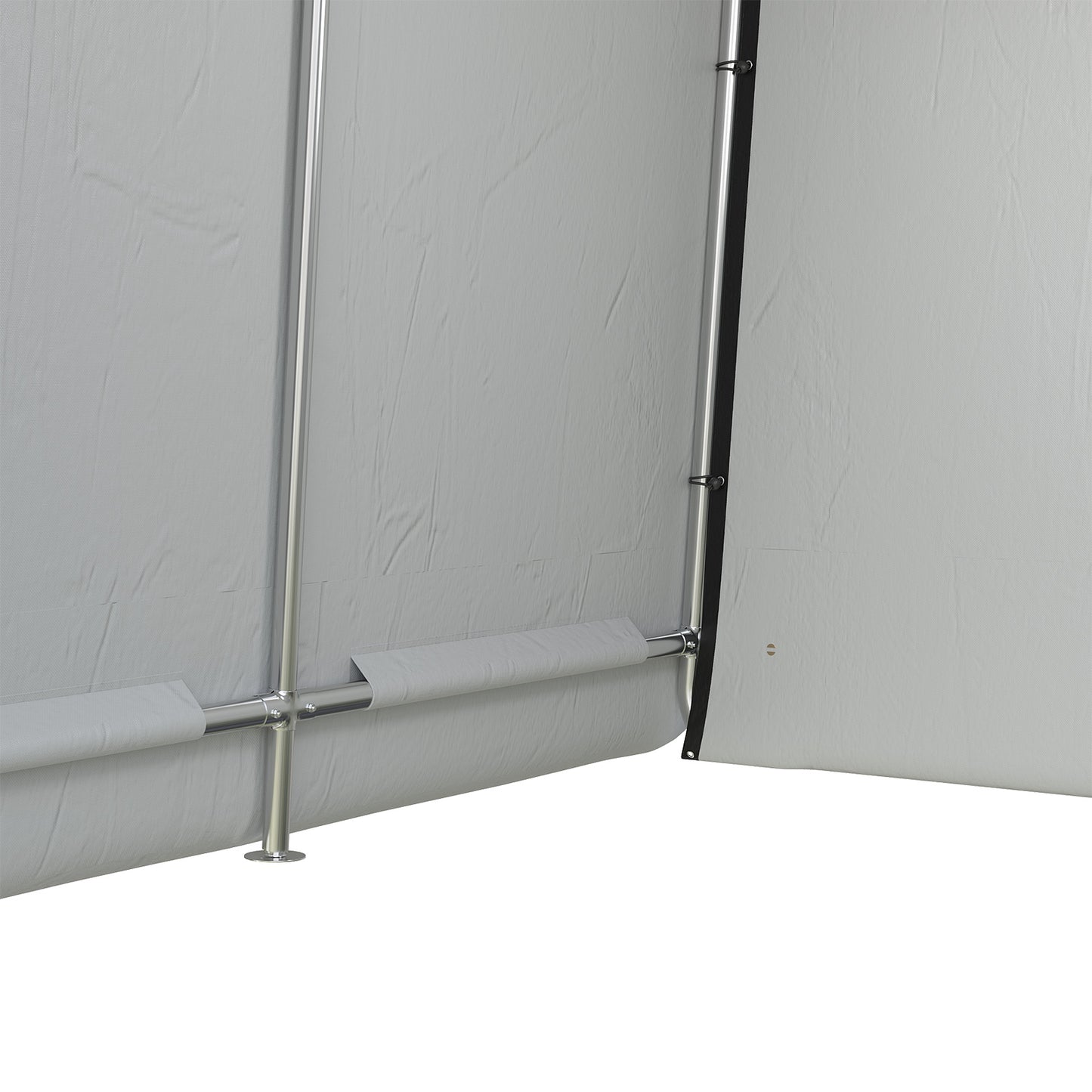 6x6FT Galvanized Tube Storage Shed