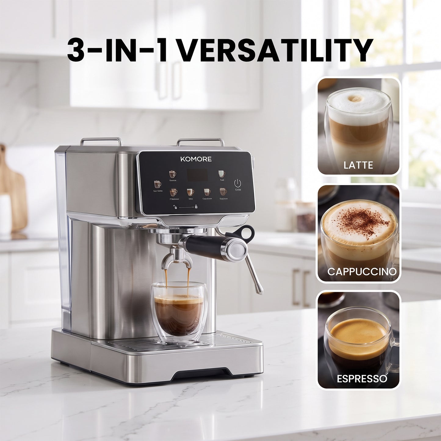 Espresso Machine with Milk Frother