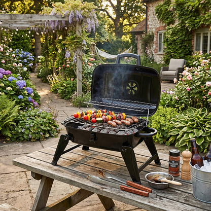Portable Charcoal Grill BBQ for Outdoor Patio
