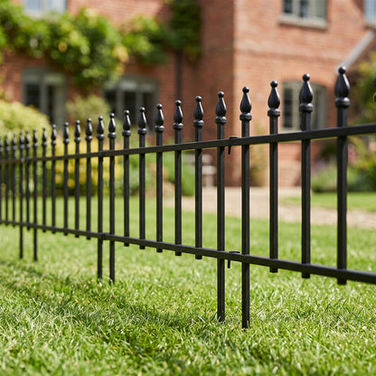 5-Pack Decorative Metal Garden Fence Panels