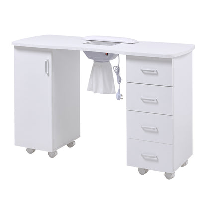 Manicure Table with Dust Collector and Wrist Cushion