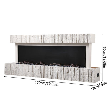 Wall Mounted Electric Fireplace with Remote Control
