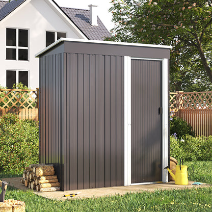 3 x 5FT Outdoor Metal Storage Shed with Lockable Door