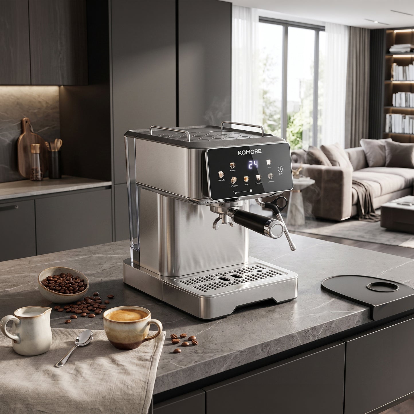 Espresso Machine with Milk Frother