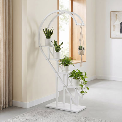 Curved 4-Tier Plant Stand Bonsai Display Shelf