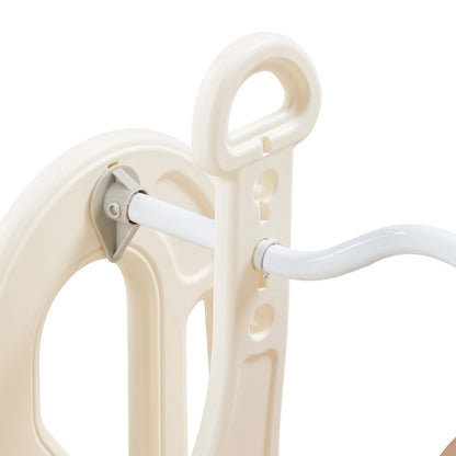 4-in-1 Kids Slide & Swing Set with Basketball Hoop