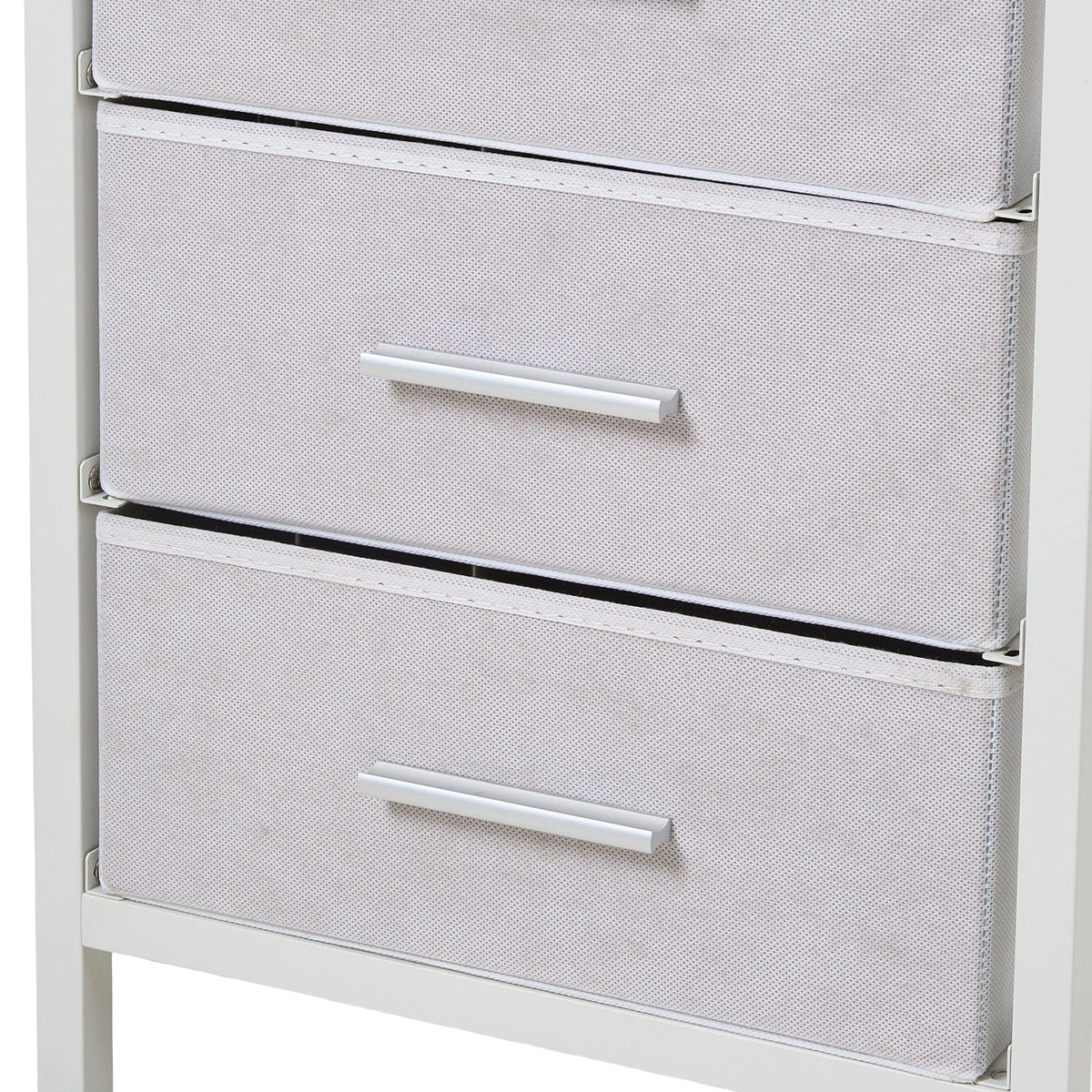 3-Drawer Nightstand with Charging Station & RGB Light Strip
