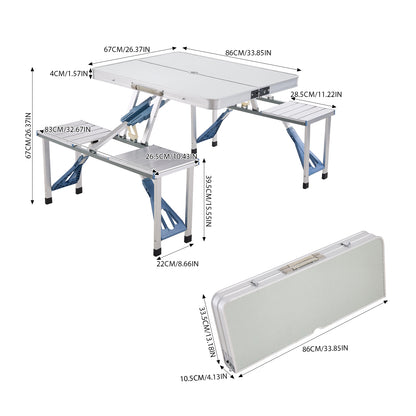 Portable Folding Camping Table & Chair Set