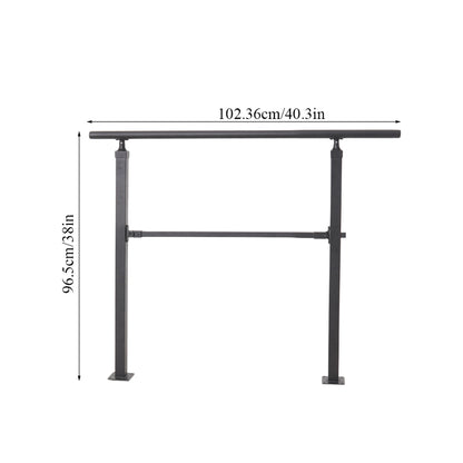 Outdoor Carbon Steel Step Handrail Railing Kit
