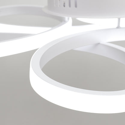 Modern Acrylic Petal LED Semi Ceiling Light