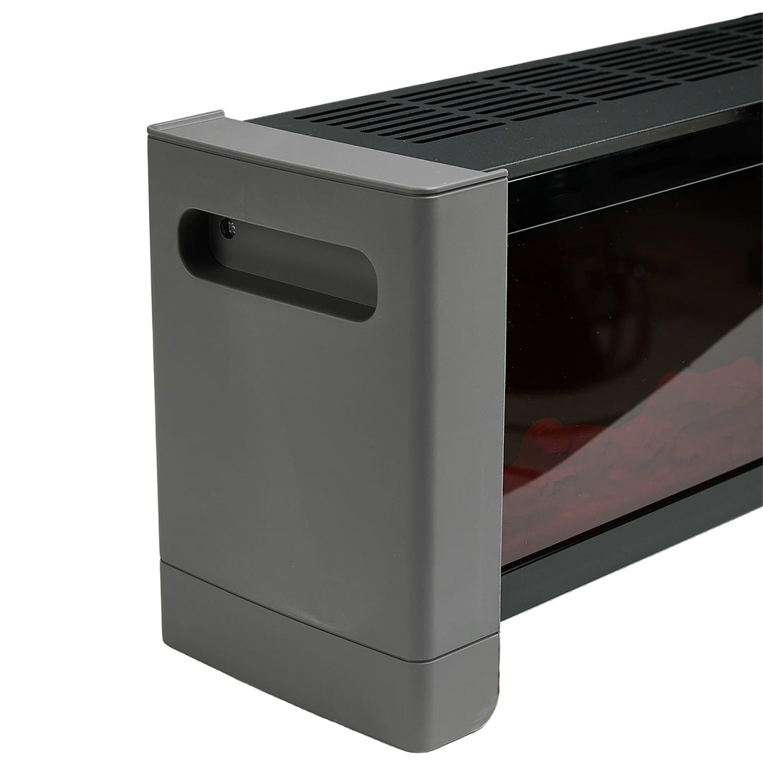 1000W/2000W Convection Baseboard Heater with Flame Effect & Timer