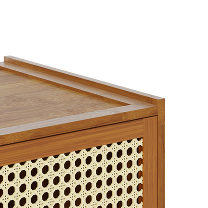 Narrow Bookcase Storage Cabinet with Doors